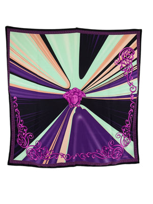 Versace 100% Silk Scarf - Medusa Logo