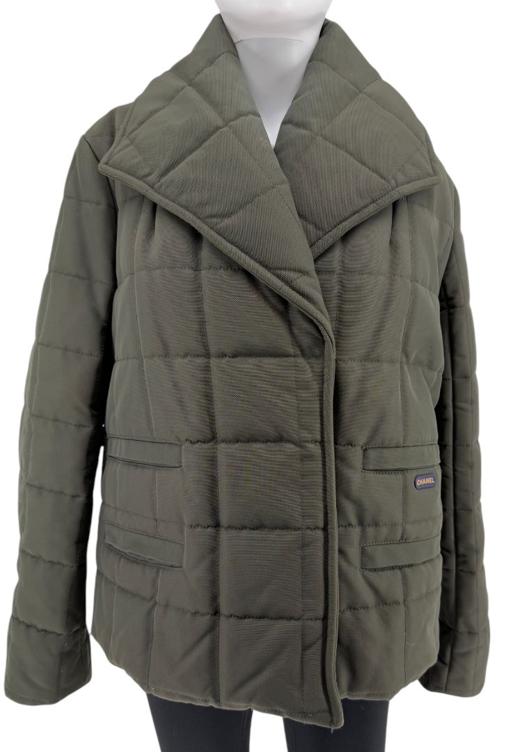 Chanel Quilted Down Jacket - Size 42