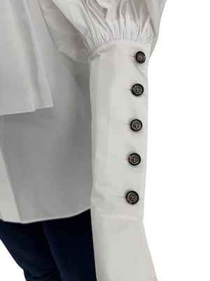 Chanel Pre Fall 2013 "Edinburgh Collection" Bow Poplin Shirt