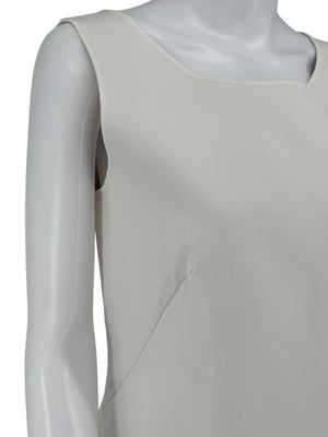 Akris Ivory Sleeveless Shift Dress - US 10