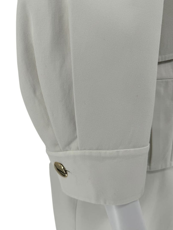 Akris 100 Years Ivory Cropped Jacket - US 8