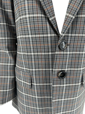 Tibi Oversized Check Blazer with Slit Sleeves - Size 8