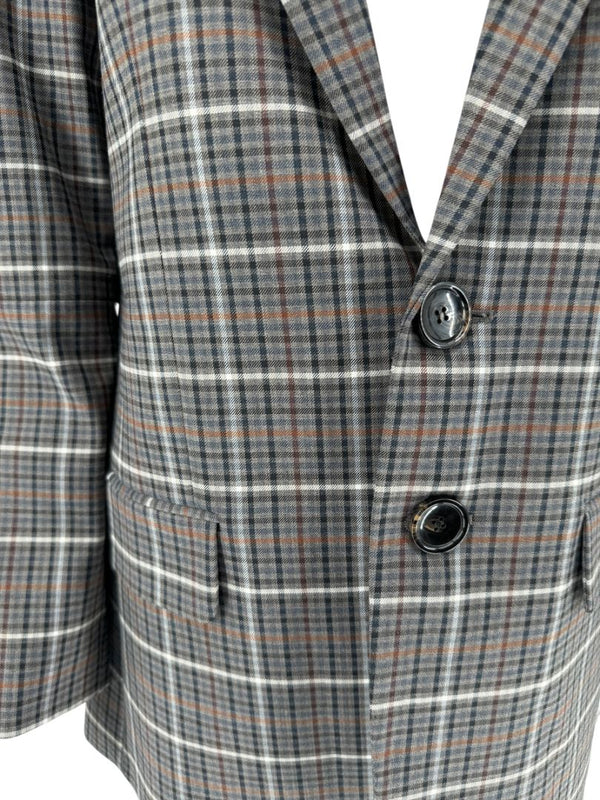 Tibi Oversized Check Blazer with Slit Sleeves - Size 8