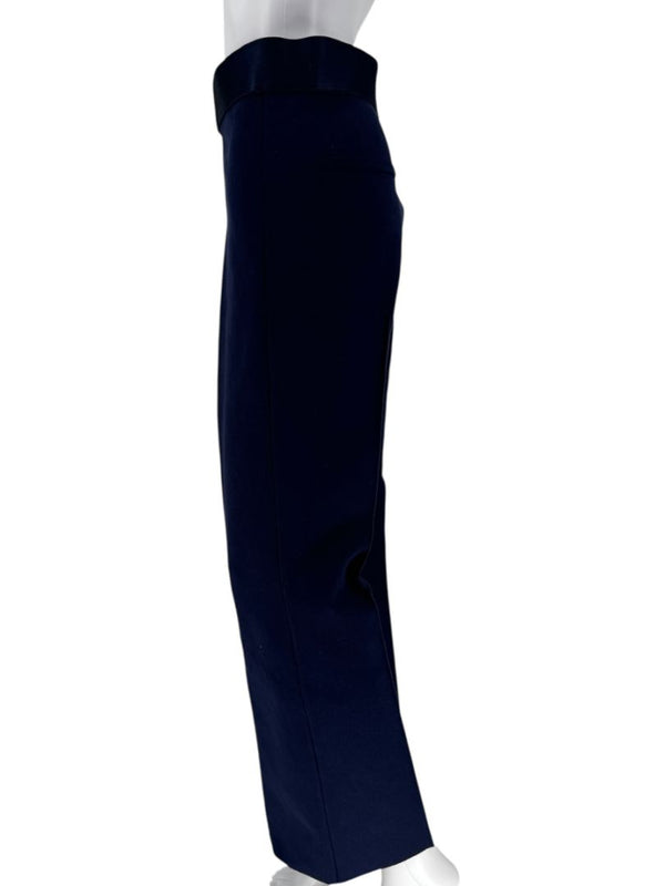 Helmut Lang Navy Stretch Trousers - Size Large