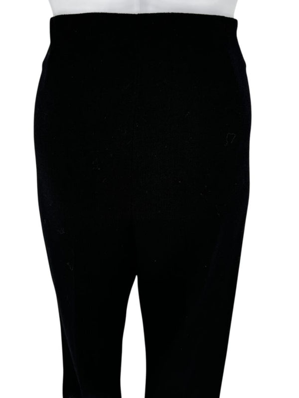 Lela Rose Pearl-Trim Ankle Pants – Black - Size 10