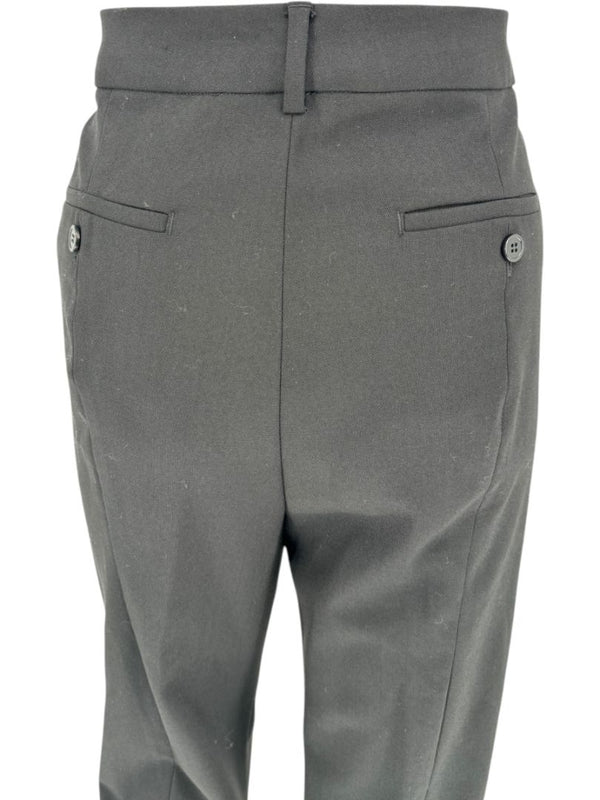 Sportmax High-Waisted Wool Trousers - Size 14