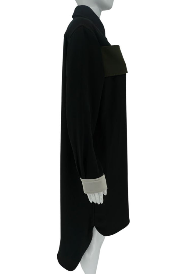 Plan C Contrast Panel Shirt Dress - Size IT 40 / US 4–6