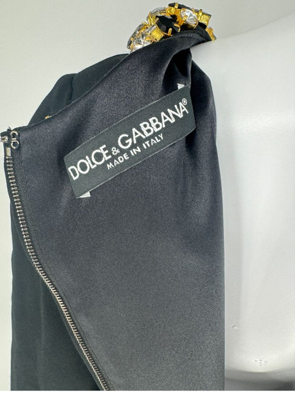 Dolce & Gabbana Embellished Collar Shift Dress - Size 10