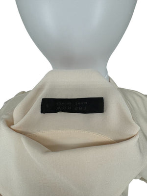The Row Ivory Silk Button-Down Blouse - Size 6