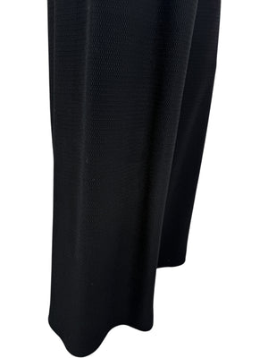 Alaïa Black Piqué Knit Wide-Leg Pants - Size 42