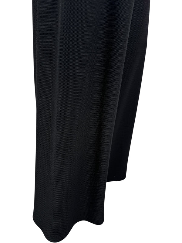 Alaïa Black Piqué Knit Wide-Leg Pants - Size 42
