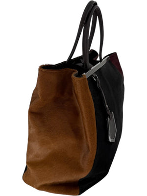 Fendi 2Jours Large Pony Hair Tote – Tricolor Calf Hair & Leather