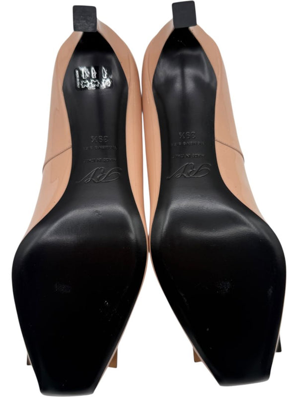 Roger Vivier Belle Vivier Patent Leather Pumps in Nude – Size 39.5