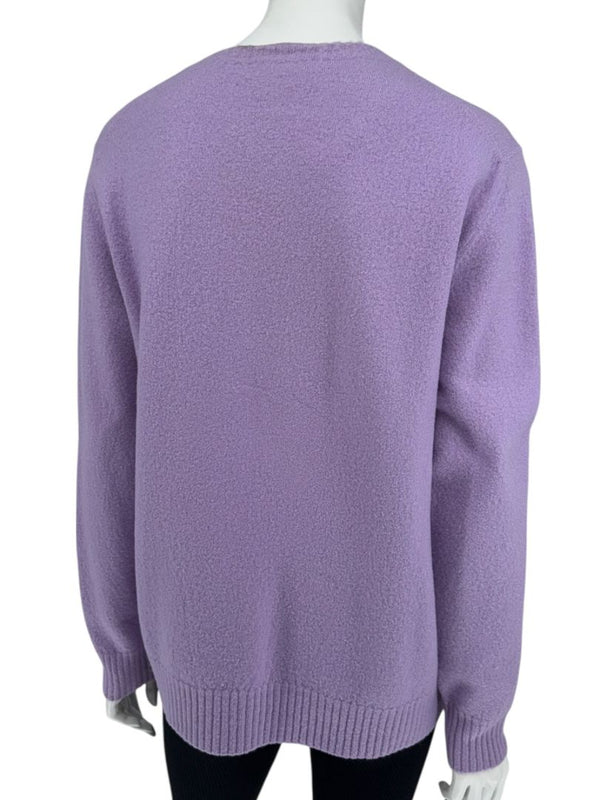 Jil Sander Lilac Cashmere Crewneck Sweater – Size 38