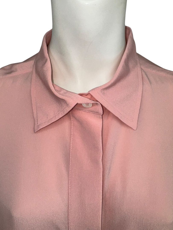 Victoria Beckham Rose Pink Silk Blouse – Size US 10 / UK 14