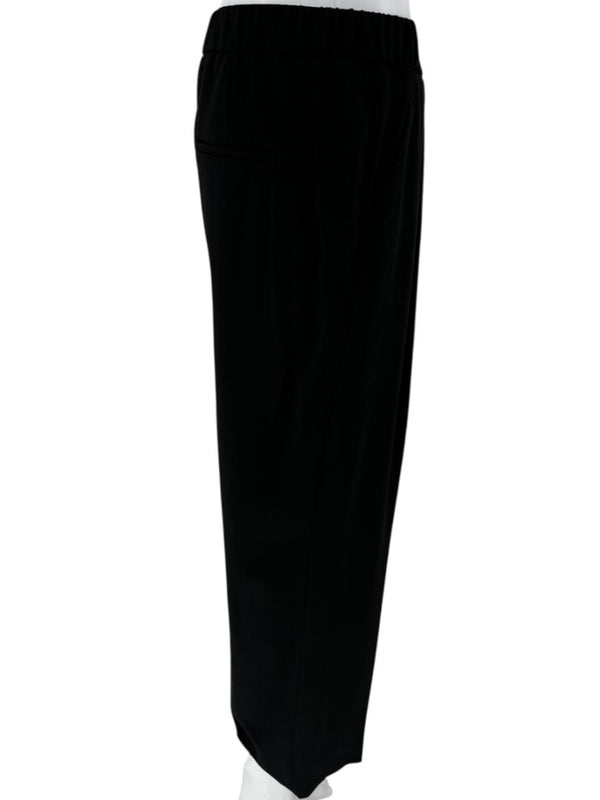 Brunello Cucinelli Black Tapered Pull-On Trousers with Side Pockets – Size US 8