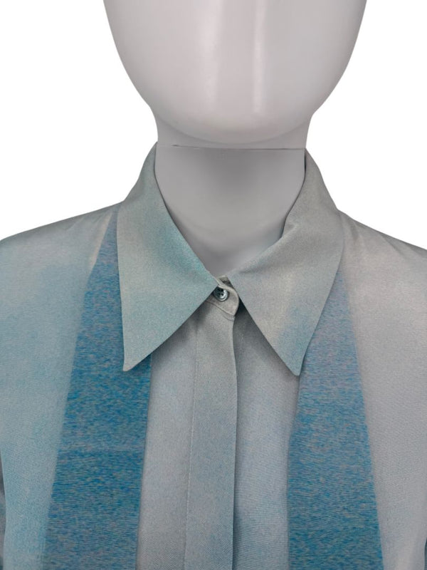 A-K-R-I-S- Cloud Print Silk Tunic Dress – Size 10