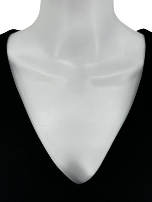 Pamella Roland Black Embellished Asymmetrical Sheath Dress – Large