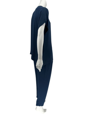 Loro Piana Blue Silk-Blend Lounge Set – Size 46