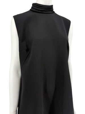 Loro Piana Black Virgin Wool Sleeveless Mini Dress – Size IT 46