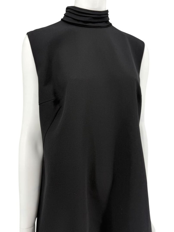 Loro Piana Black Virgin Wool Sleeveless Mini Dress – Size IT 46