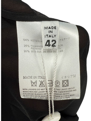 Maison Margiela Sheer Black Button-Front Blouse/Cover-Up – IT 42