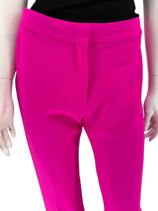 Victoria Victoria Beckham Fuchsia Wool-Blend Tailored Trousers – Size US 10