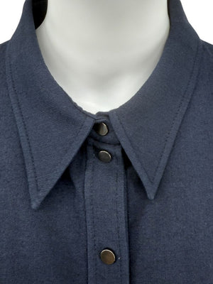 Akris Navy Short Sleeve Polo Dress – Size US 10