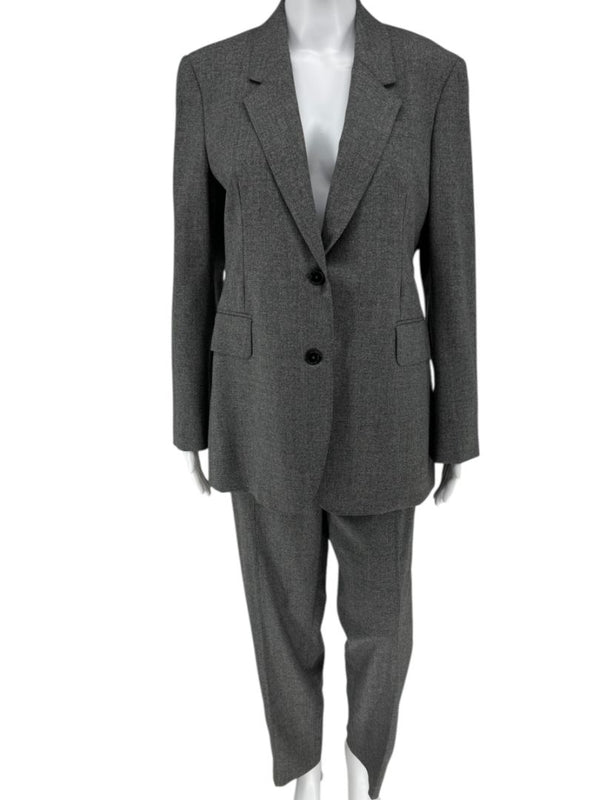 Gabriela Hearst Charcoal 100% Wool Pantsuit – Size 44