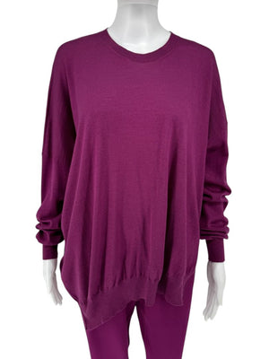 Stella McCartney Plum Knit Pullover & Pant Lounge Set – Size IT 42
