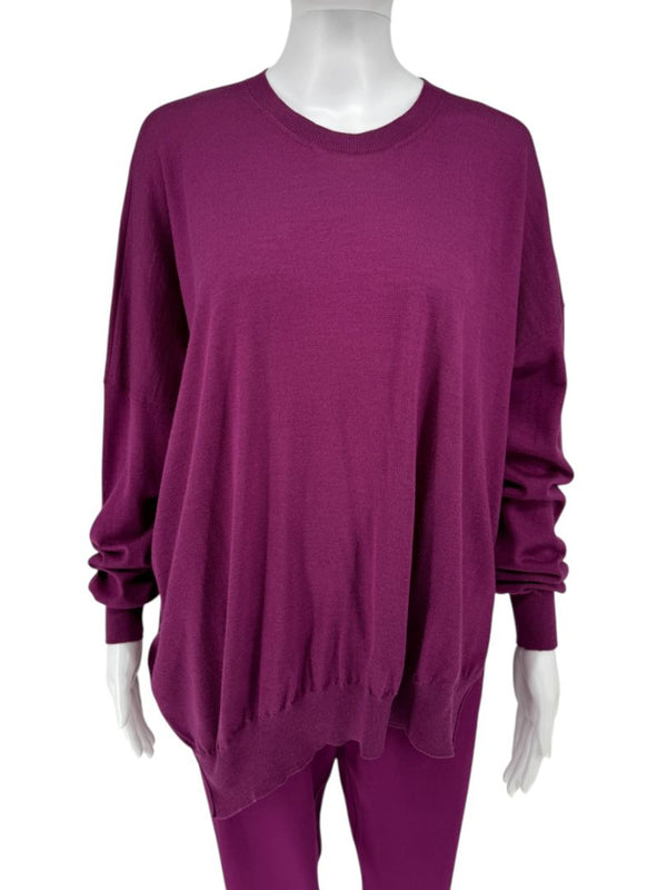 Stella McCartney Plum Knit Pullover & Pant Lounge Set – Size IT 42