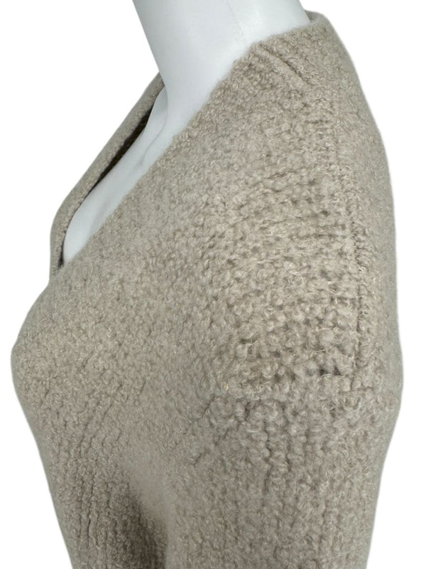 Gabriela Hearst Beige Bouclé Cashmere-Silk Cardigan – Size L