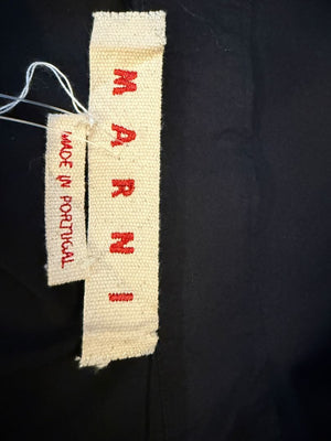 Marni Black Cotton Sleeveless Button-Front Shirt – Size IT 42