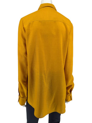 Gabriela Hearst Golden Birch Embroidered Shirt – Size IT 46