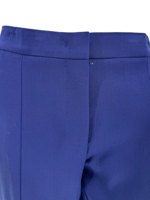 Max Mara Blue Virgin Wool Blend Pant Suit – Size US 12