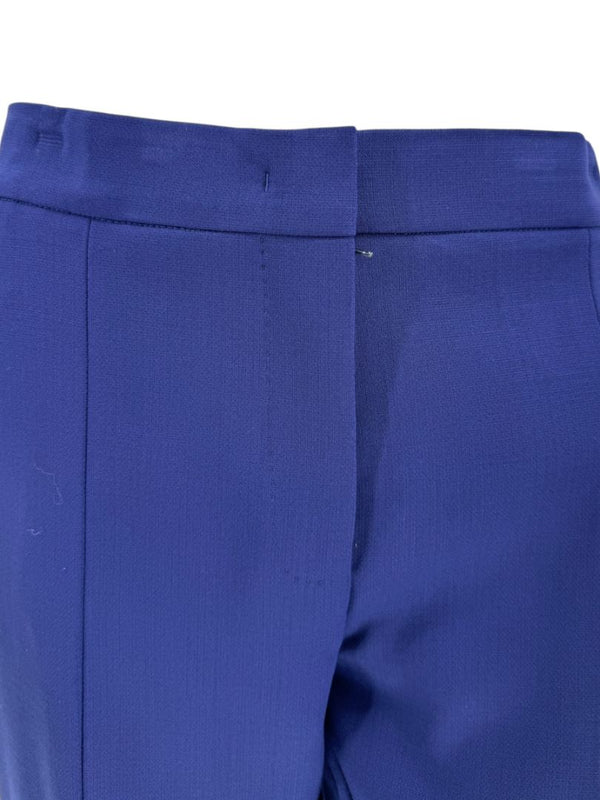 Max Mara Blue Virgin Wool Blend Pant Suit – Size US 12