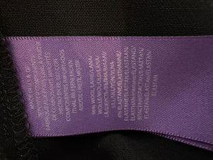 Ralph Lauren Purple Label Black Wool Pant Suit – Size 12