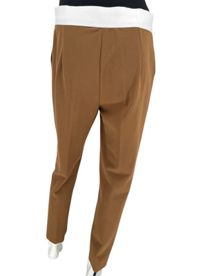 Max Mara Camel Wool Tapered Trousers – Size IT 42