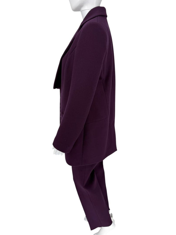 Pamella Roland Plum Tailored Pant Suit – L/XL