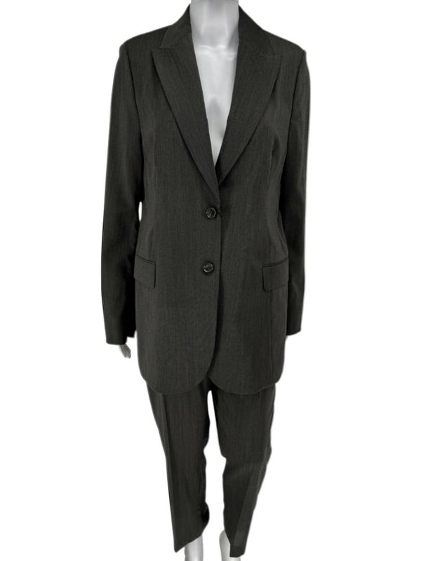Akris Grey Wool & Silk Blend Pant Suit – Size 10