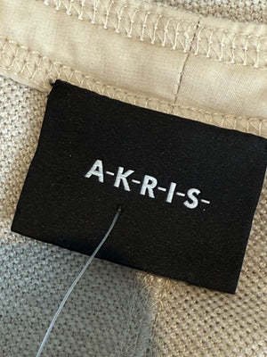 Akris Beige Open-Front Long Jacket – Size US 10