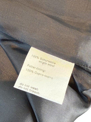 Akris Punto Navy Virgin Wool Short-Sleeve Coat – Size US 8