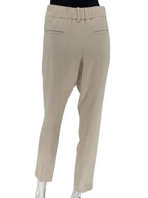 Brunello Cucinelli Beige Cropped Trousers - IT 44