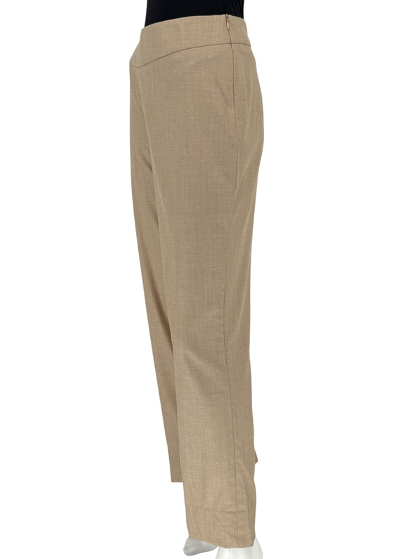 Escada Beige Wool-Silk Blend Two-Piece Suit – Size 42 (Blazer & Pants)