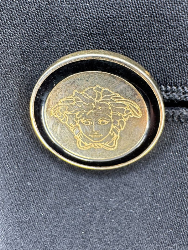 Versace Jeans Couture Black Wool Blend Blazer – Size IT 50 (US 40)