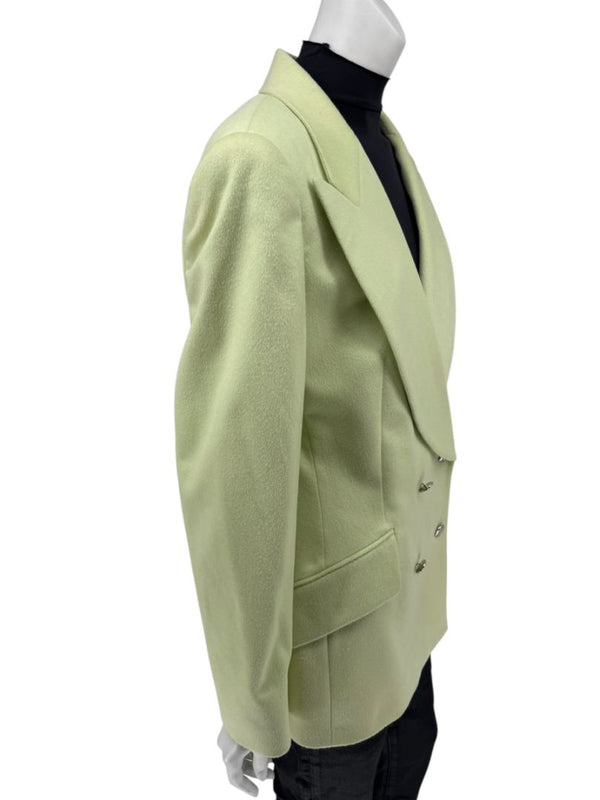 Escada Margaretha Ley Light Pistachio Double-Breasted Blazer – Size 44 (DE)