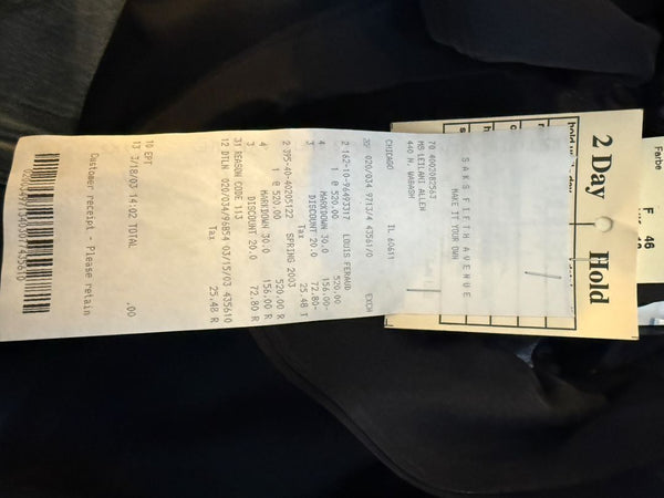 Féraud Paris Navy Silk Organza Ruffle Blouse – FR 44 - NWT