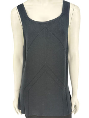Oscar de la Renta Black Knit Sleeveless Tunic – Size L