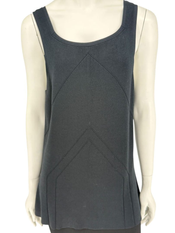 Oscar de la Renta Black Knit Sleeveless Tunic – Size L