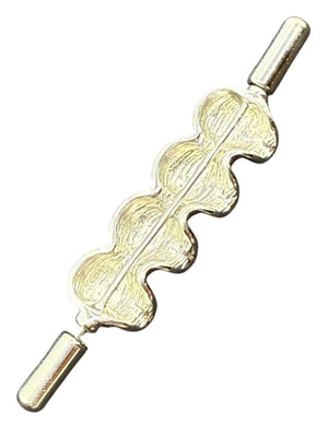 Unbranded Silver-Tone Four-Skull Tie Bar / Brooch – Excellent Preowned Condition